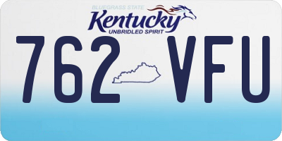 KY license plate 762VFU