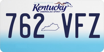 KY license plate 762VFZ