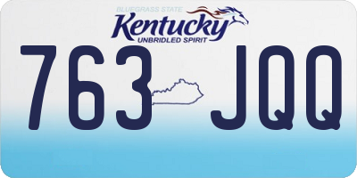 KY license plate 763JQQ