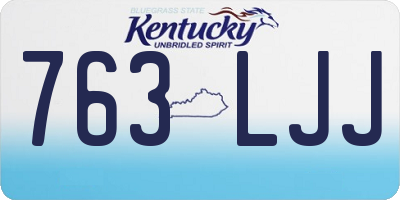 KY license plate 763LJJ