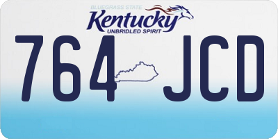 KY license plate 764JCD