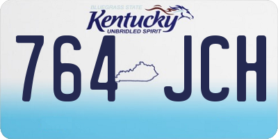 KY license plate 764JCH