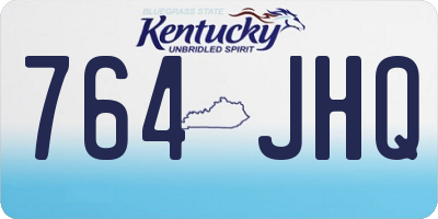 KY license plate 764JHQ