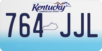 KY license plate 764JJL