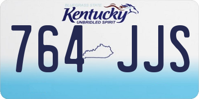 KY license plate 764JJS
