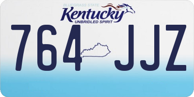 KY license plate 764JJZ
