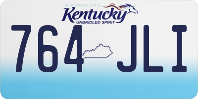 KY license plate 764JLI