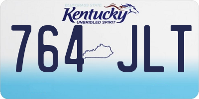 KY license plate 764JLT