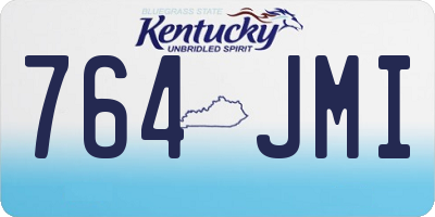 KY license plate 764JMI