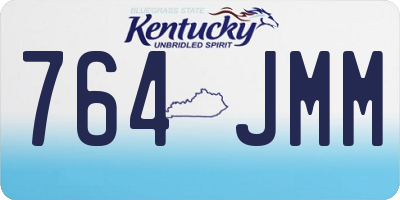 KY license plate 764JMM