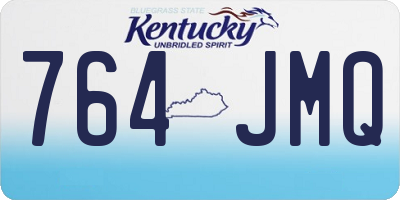 KY license plate 764JMQ