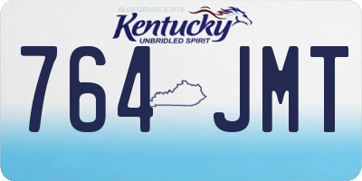 KY license plate 764JMT