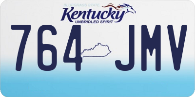 KY license plate 764JMV