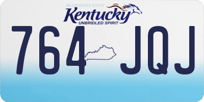 KY license plate 764JQJ