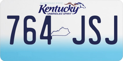 KY license plate 764JSJ