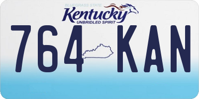 KY license plate 764KAN