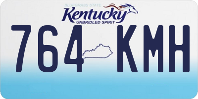 KY license plate 764KMH