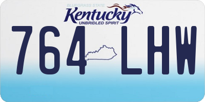 KY license plate 764LHW