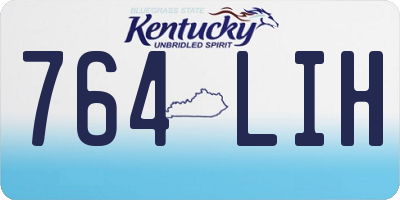 KY license plate 764LIH
