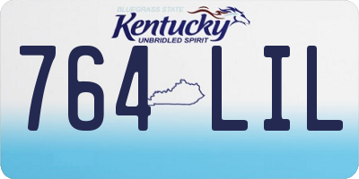KY license plate 764LIL
