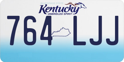 KY license plate 764LJJ