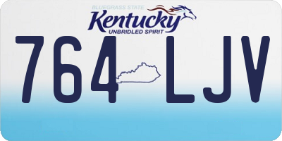 KY license plate 764LJV