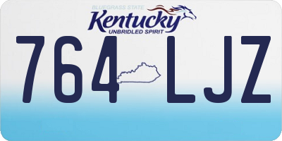 KY license plate 764LJZ