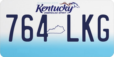 KY license plate 764LKG