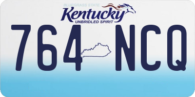 KY license plate 764NCQ