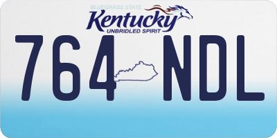 KY license plate 764NDL