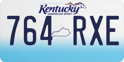 KY license plate 764RXE