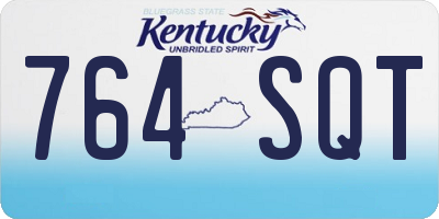 KY license plate 764SQT