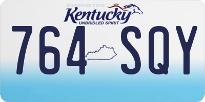 KY license plate 764SQY