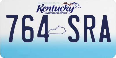 KY license plate 764SRA