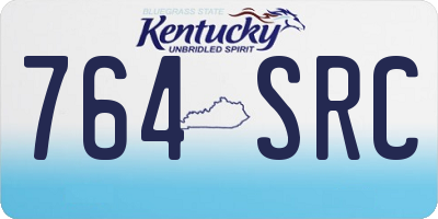 KY license plate 764SRC