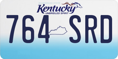 KY license plate 764SRD