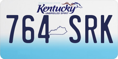 KY license plate 764SRK
