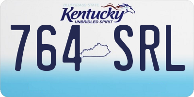 KY license plate 764SRL