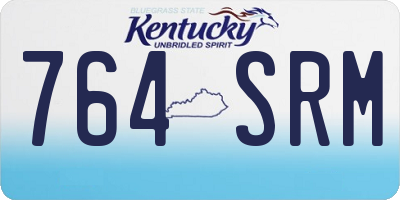 KY license plate 764SRM