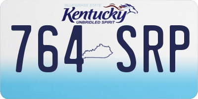 KY license plate 764SRP