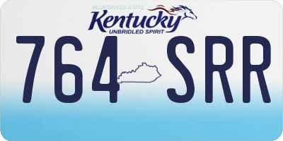 KY license plate 764SRR
