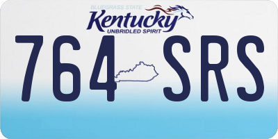KY license plate 764SRS