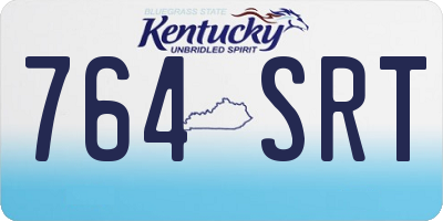 KY license plate 764SRT