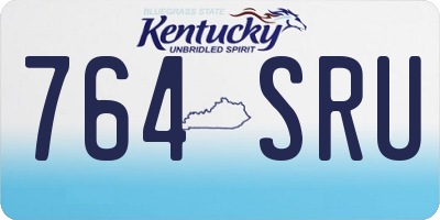 KY license plate 764SRU