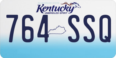 KY license plate 764SSQ