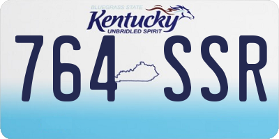 KY license plate 764SSR