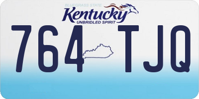 KY license plate 764TJQ