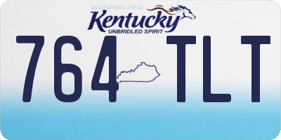 KY license plate 764TLT