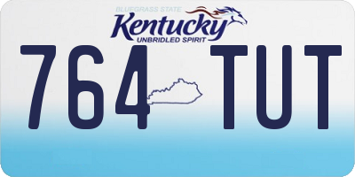 KY license plate 764TUT