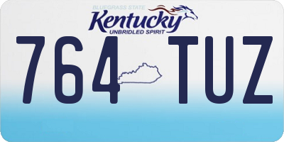 KY license plate 764TUZ